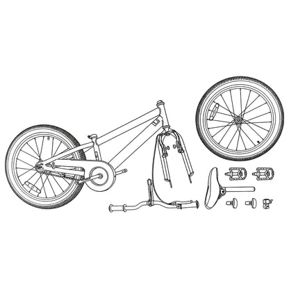 Mountain Bike 20'' 6-Speed for 5-8 Years Old Green