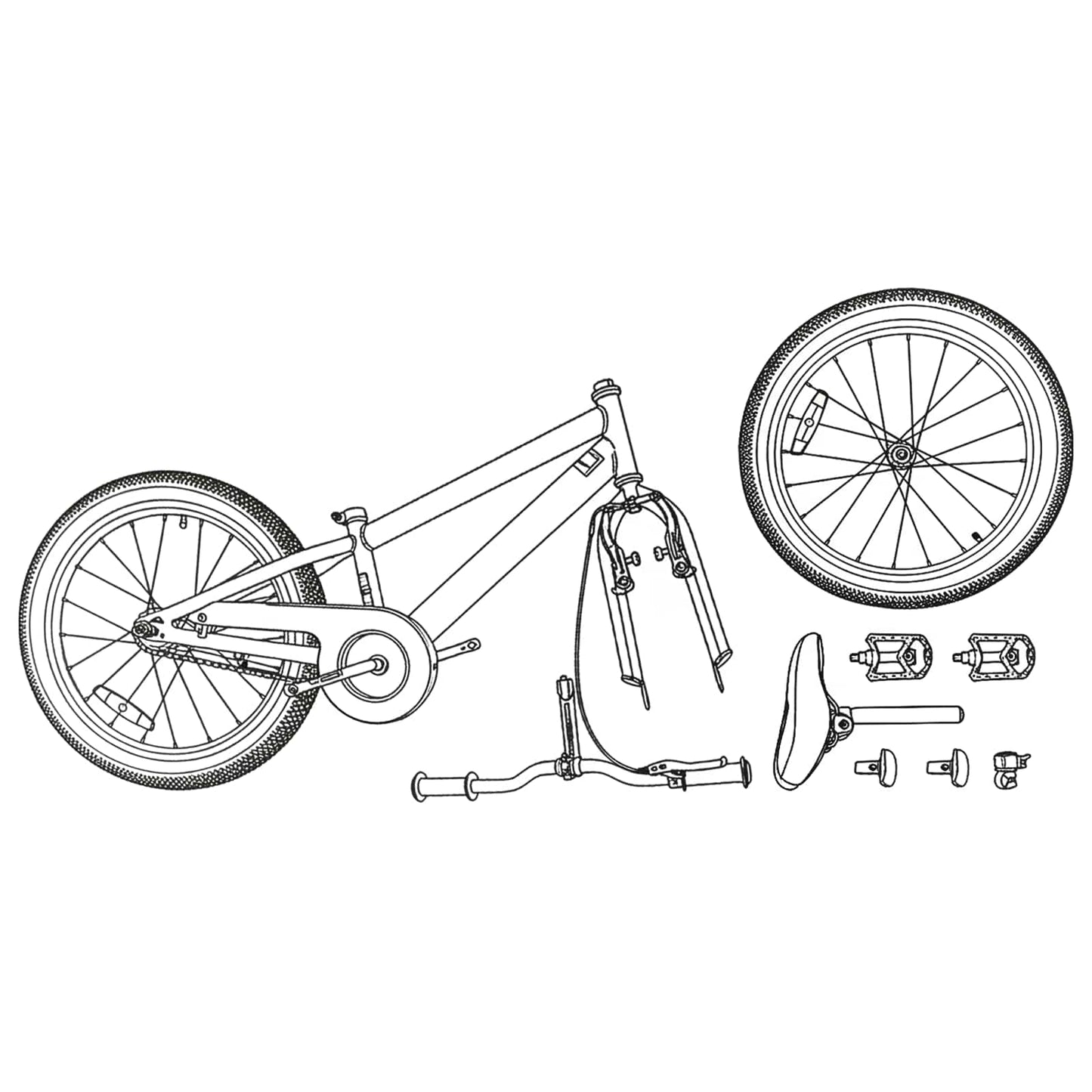 Mountain Bike 20'' 6-Speed for 5-8 Years Old Black