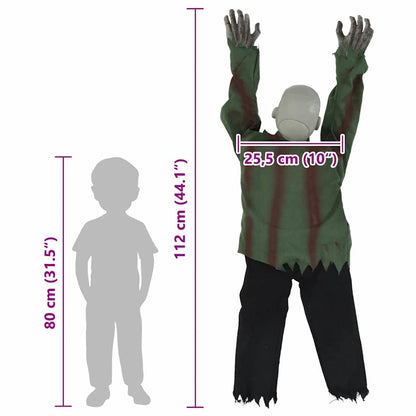 Halloween Decoration Zombie SPOOKA Green 110 x 50 x 21 cm