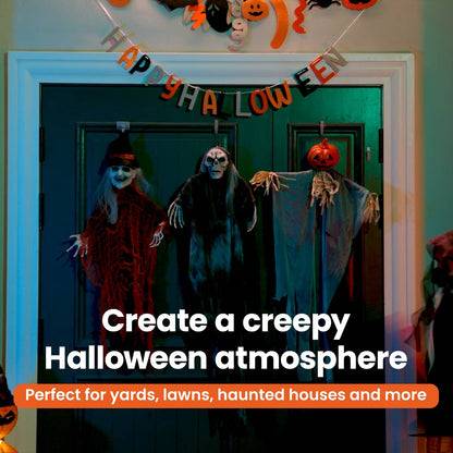 Halloween Hanging Ghost 3 pcs Multicolour 61 x 97 cm Polyester