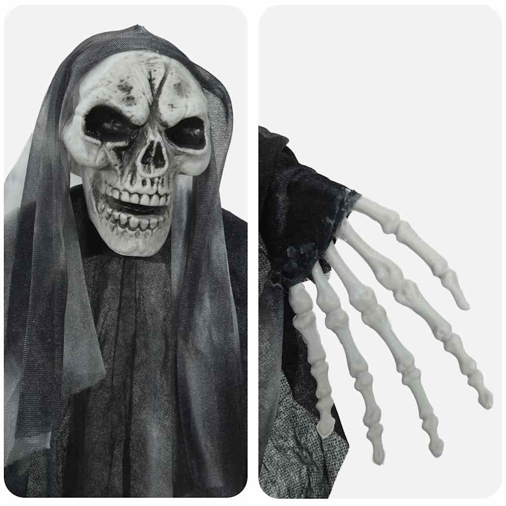 Halloween Hanging Ghost 3 pcs Black 66 x 110 cm Polyester