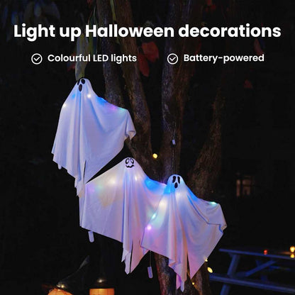 Halloween Hanging Ghost 3 pcs White 52 x 62 cm Polyester