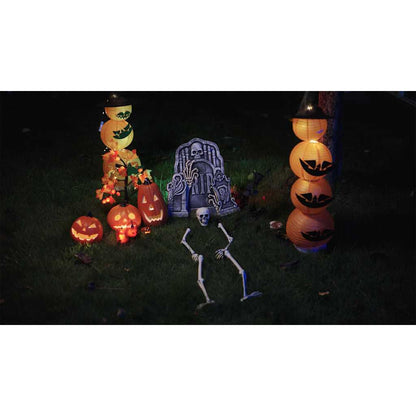 Halloween Skeleton with Ground Spikes White 45.5 x 13 cm