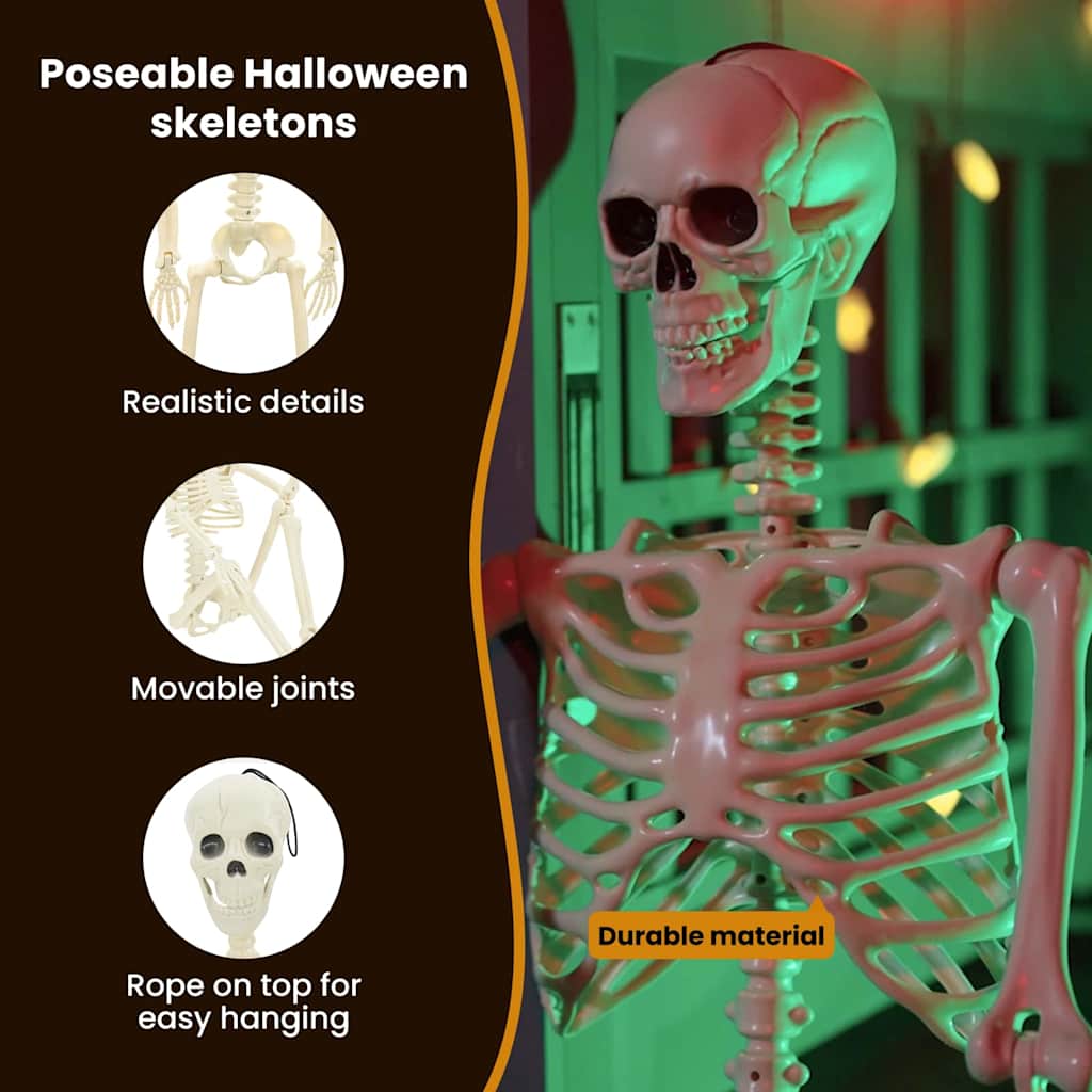 Halloween Skeleton 2 pcs White 85 cm Polypropylene