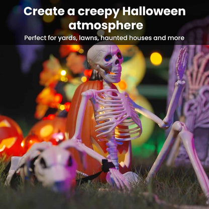 Halloween Decoration Skeleton 2 pcs White Polypropylene