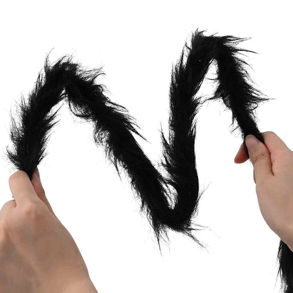 Halloween Spider Decoration 3 pcs Black 200 cm Polyester