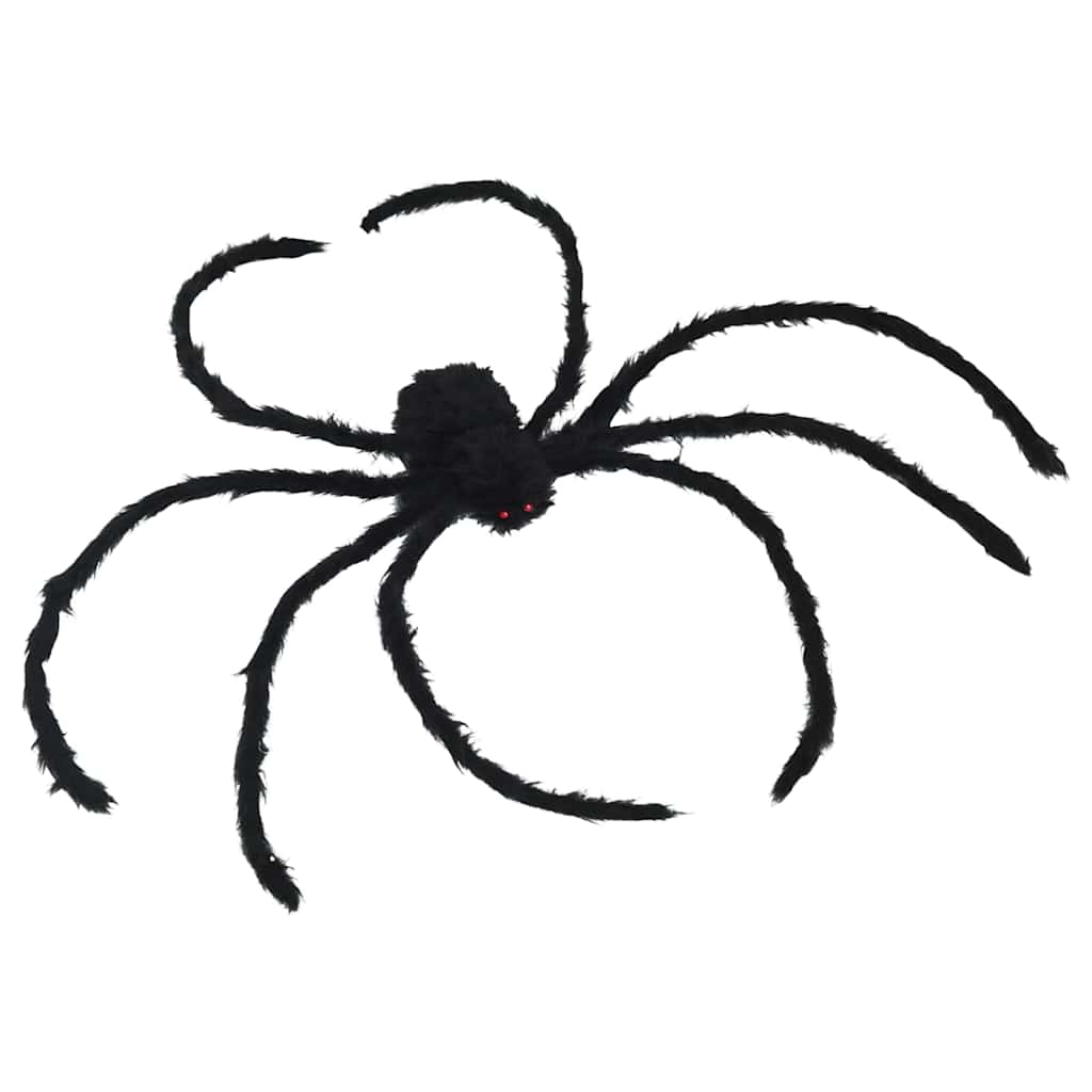 Halloween Spider Decoration 3 pcs Black 150 cm Polyester