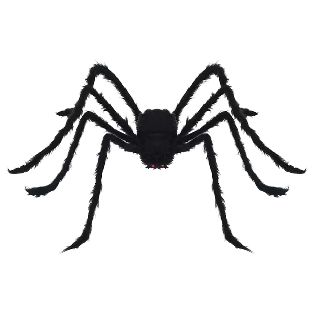 Halloween Spider Decoration 3 pcs Black 150 cm Polyester
