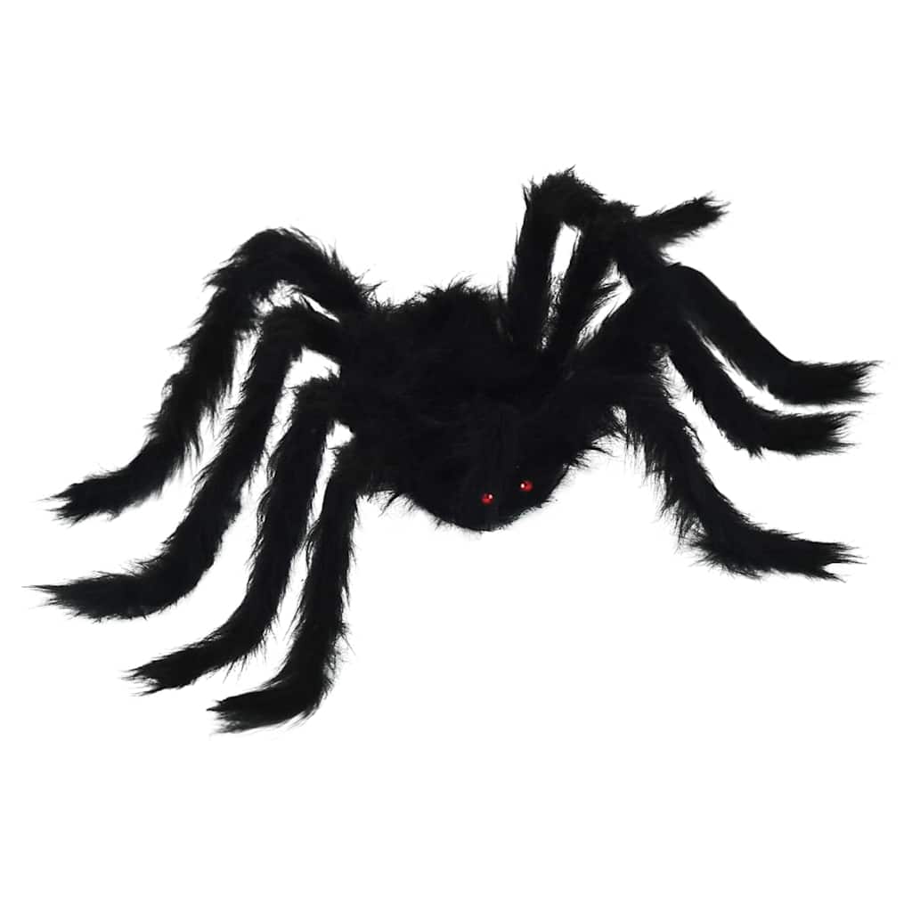 Halloween Spider Decoration 6 pcs Black 75 cm Polyester