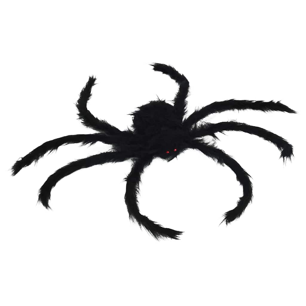 Halloween Spider Decoration 6 pcs Black 75 cm Polyester