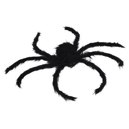 Halloween Spider Decoration 6 pcs Black 75 cm Polyester