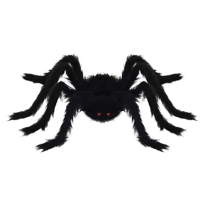 Halloween Spider Decoration 6 pcs Black 75 cm Polyester