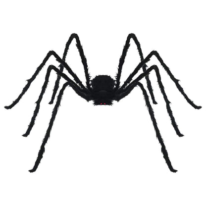 Halloween Spider Decoration with Webs 2 pcs Black and white