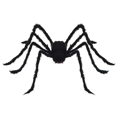 Halloween Spider Decoration with Webs 4 pcs Black and white