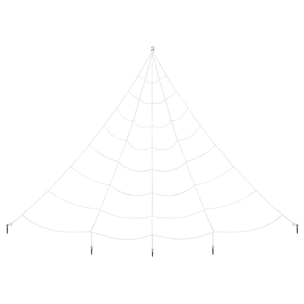 Halloween Spider Decoration with Webs 4 pcs Black and white