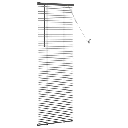 Venetian Blind Manual Adjustable Silver Grey 150 x 40 cm PVC