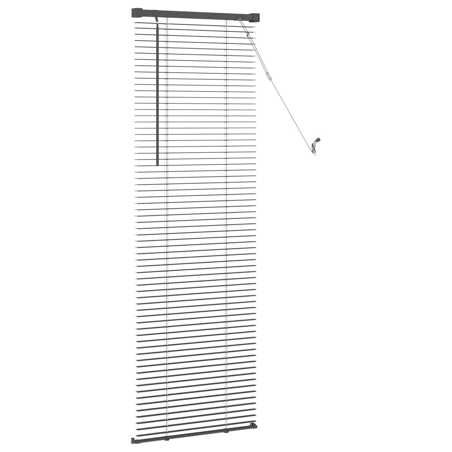 Venetian Blind Silver Grey 150 x 60 cm PVC