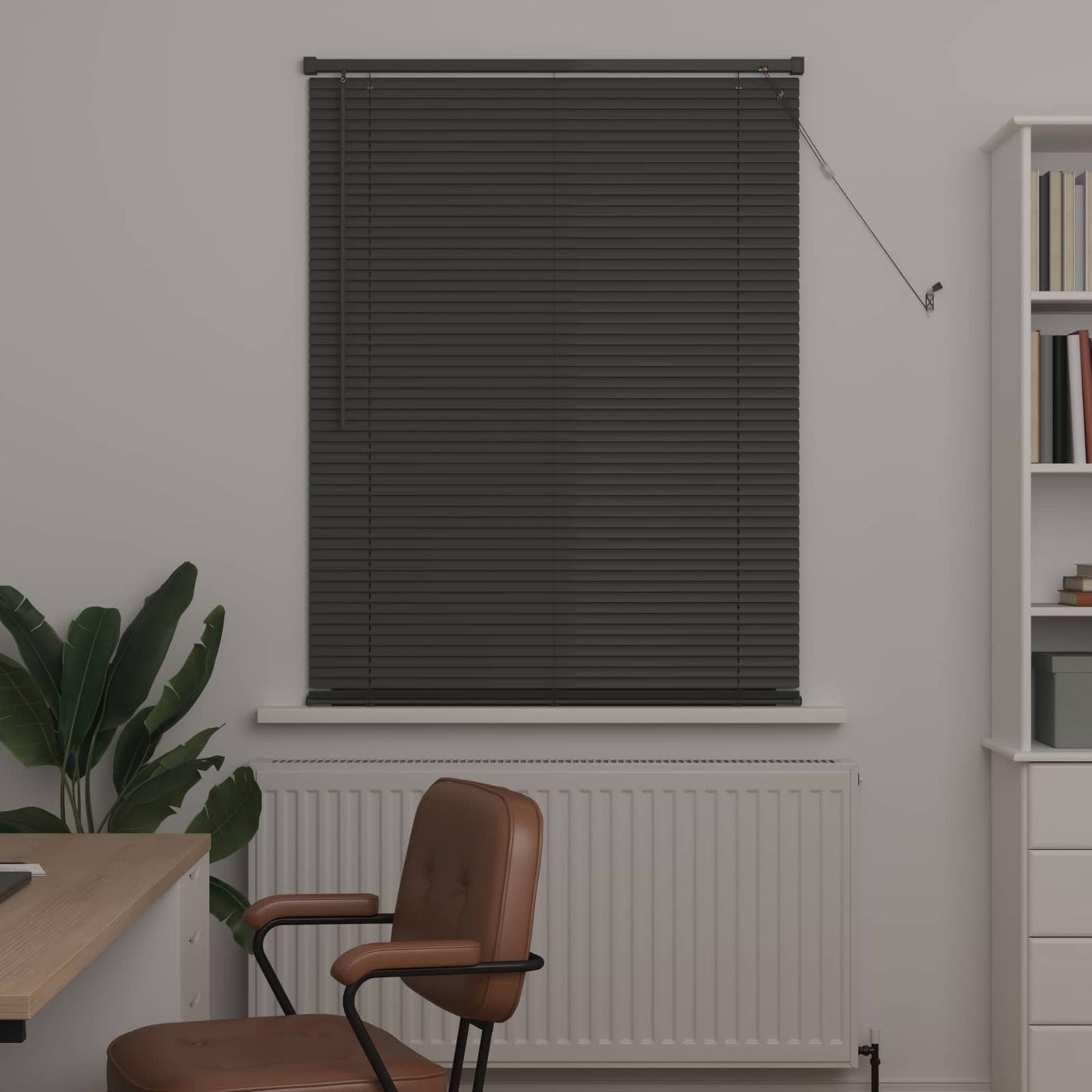 Venetian Blind Silver Grey 150 x 80 cm PVC