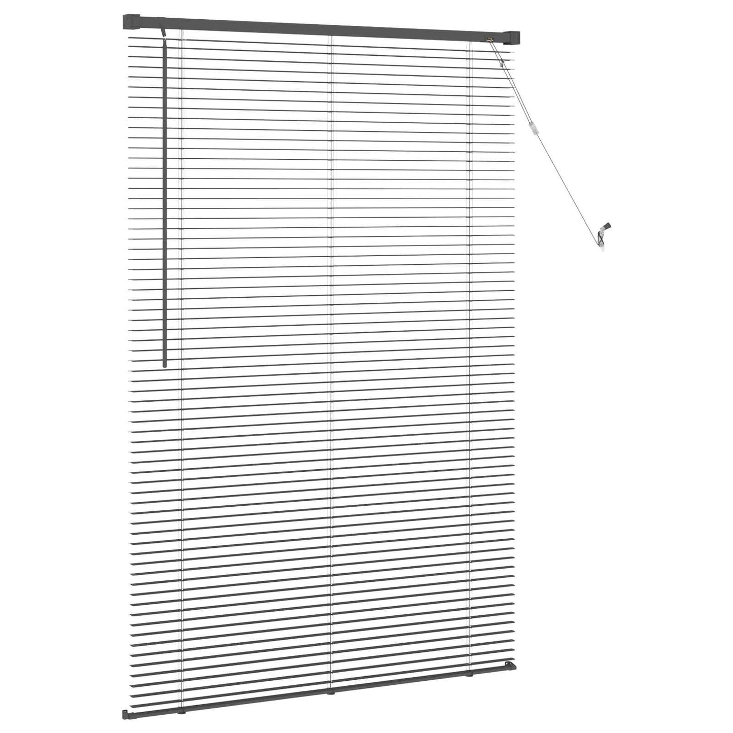 Venetian Blind Silver Grey 150 x 80 cm PVC