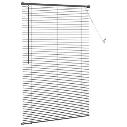 Venetian Blind Silver Grey 150 x 80 cm PVC
