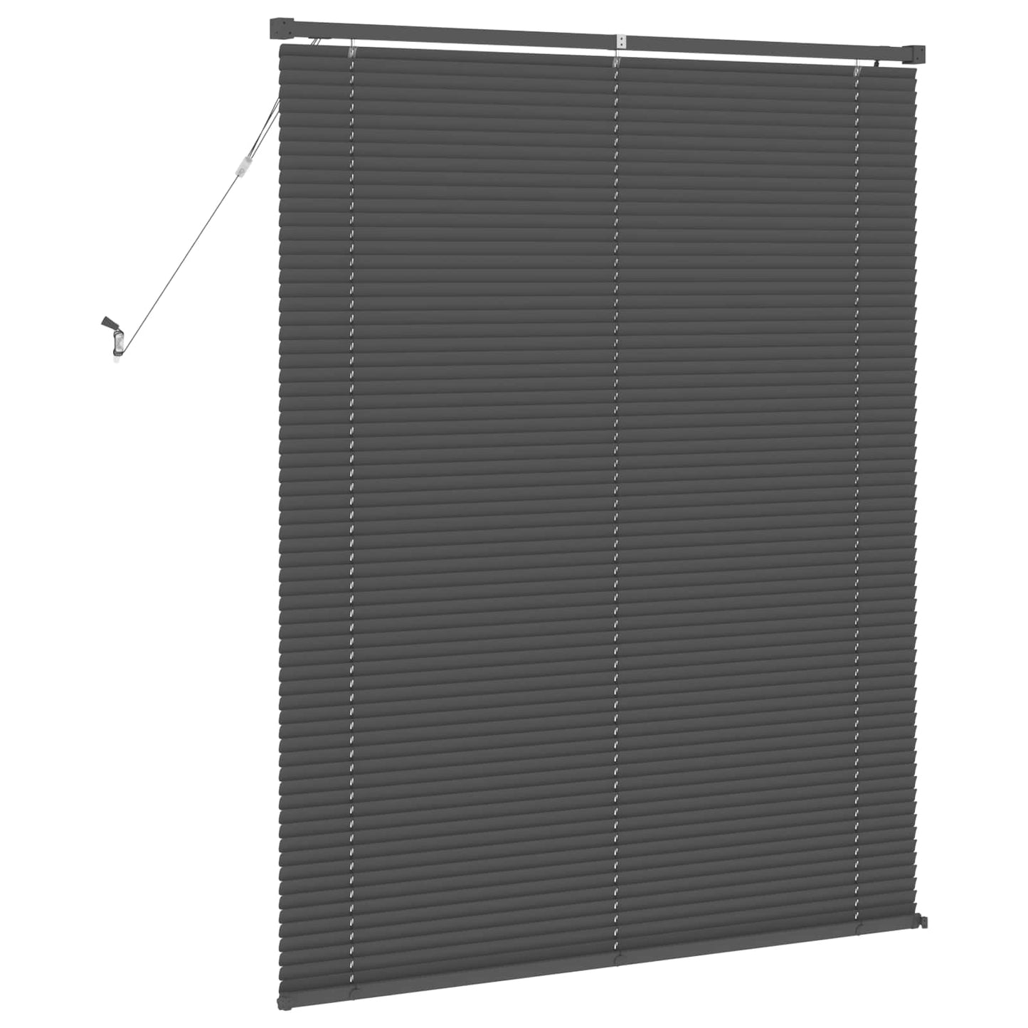 Venetian Blind Manual Adjustable Silver Grey 150 x 110 cm PVC
