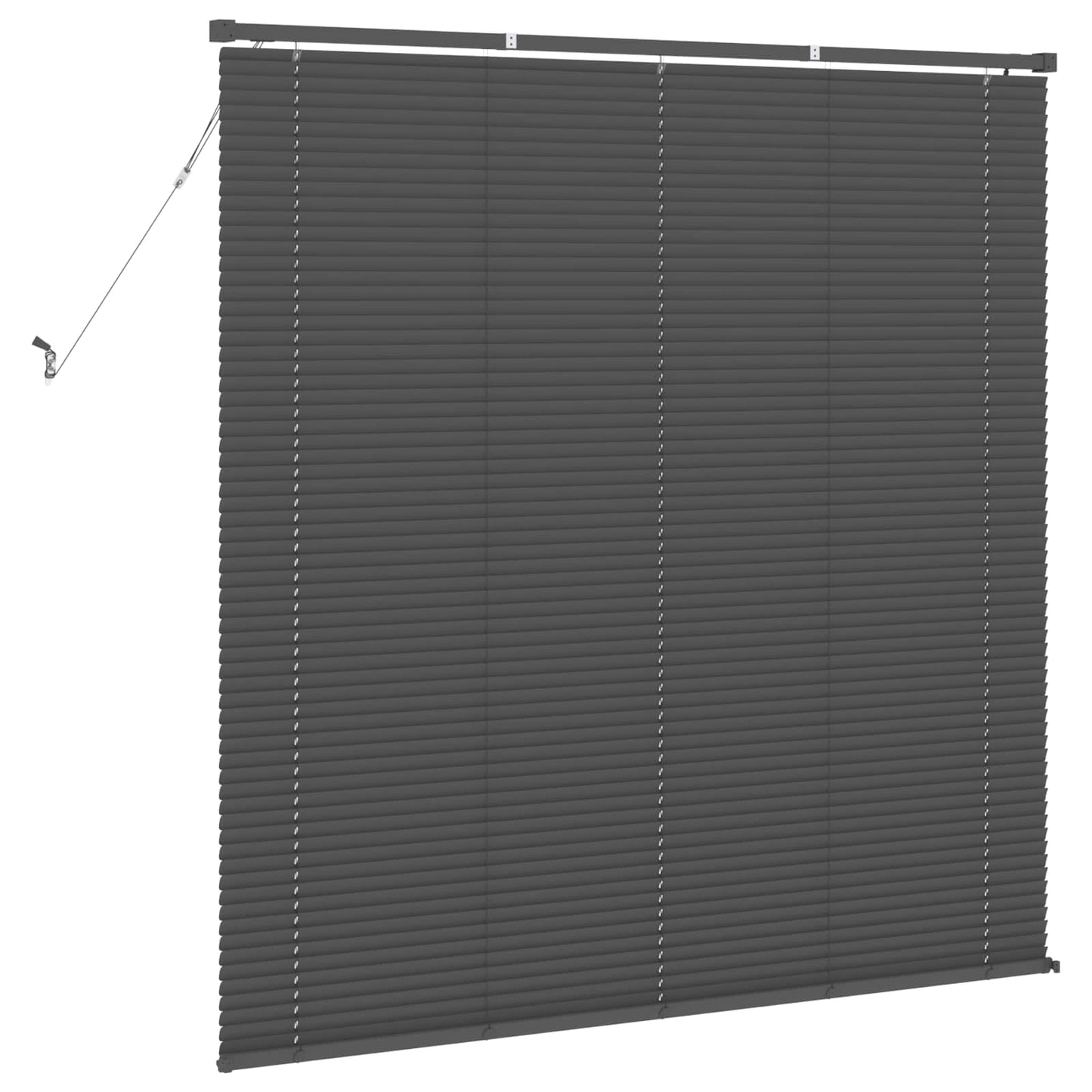 Venetian Blind Silver Grey 150 x 150 cm 25 mm PVC