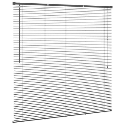 Venetian Blind Silver Grey 150 x 160 cm 25 mm PVC