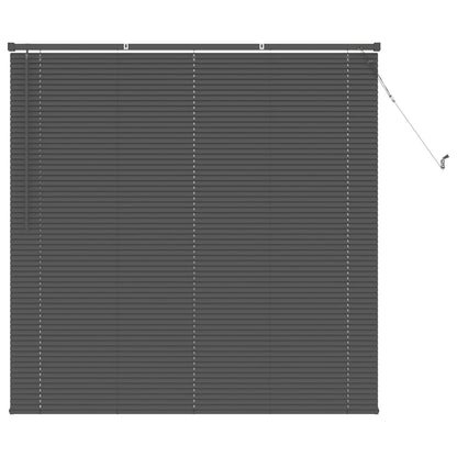 Venetian Blind Silver Grey 150 x 160 cm 25 mm PVC