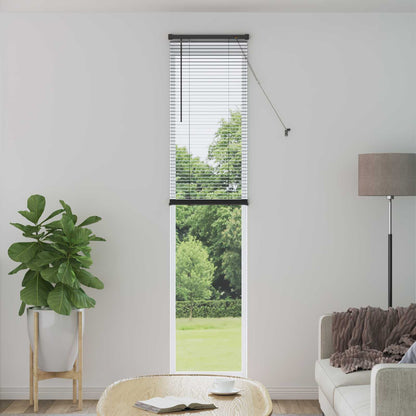Venetian Blind Silver Grey 213 x 40 cm 25 mm PVC