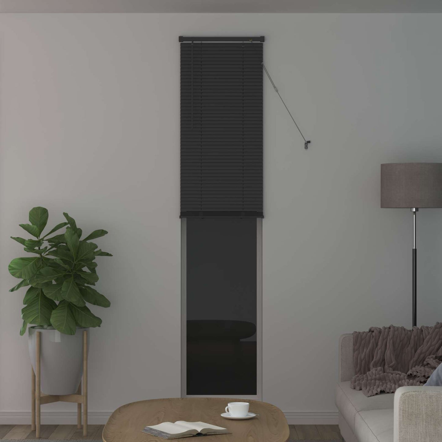 Venetian Blind Silver Grey 213 x 60 cm 25 mm PVC