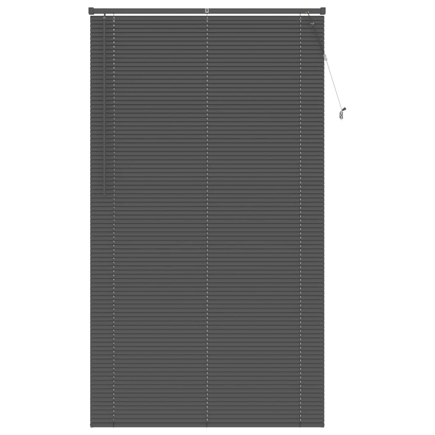 Venetian Blind Silver Grey 213 x 110 cm 25 mm PVC