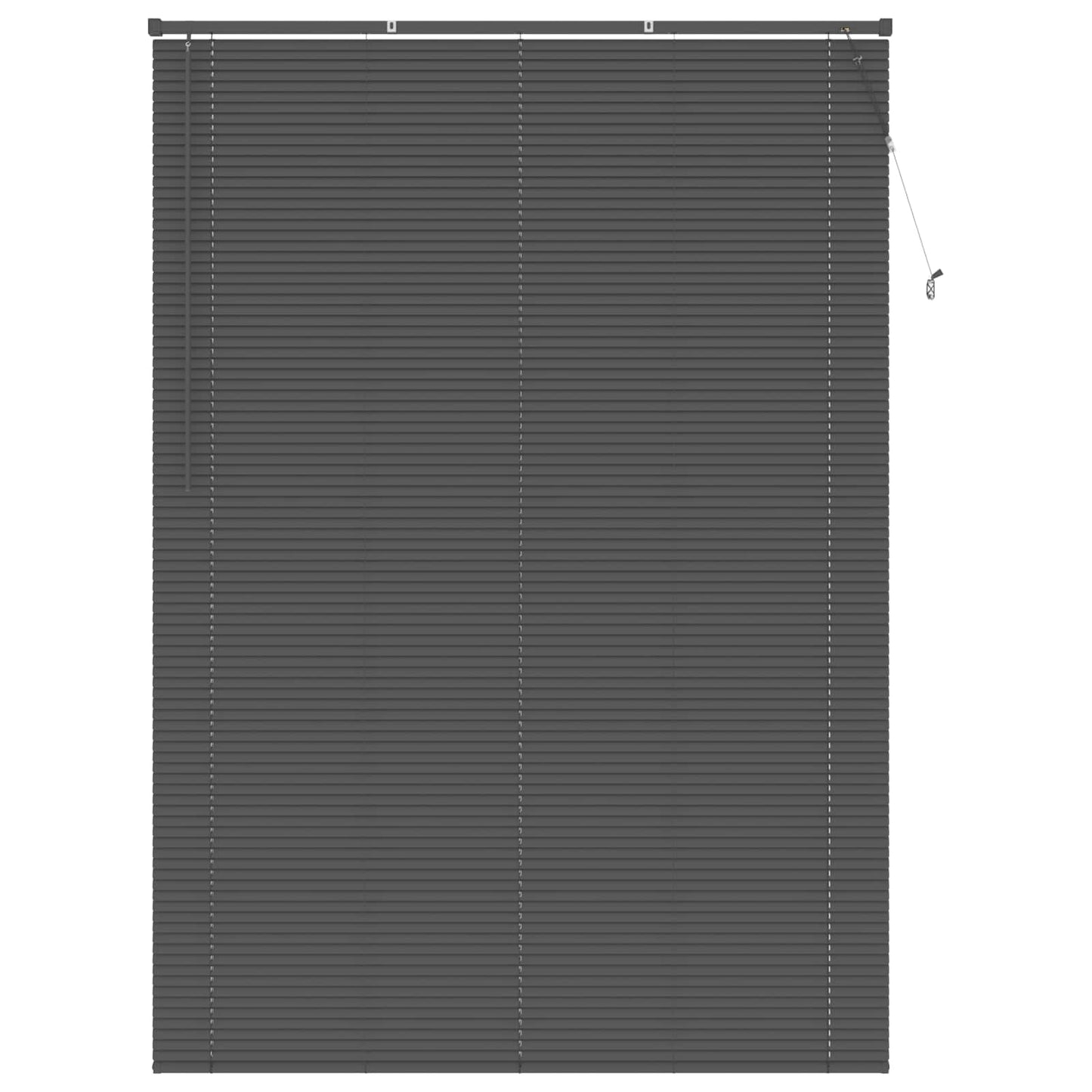 Venetian Blind Silver Grey 213 x 130 cm 25 mm PVC