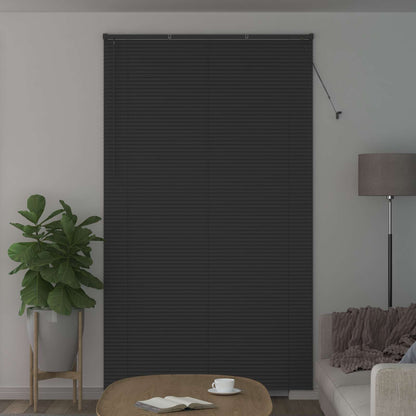Venetian Blind Silver Grey 213 x 140 cm 25 mm PVC
