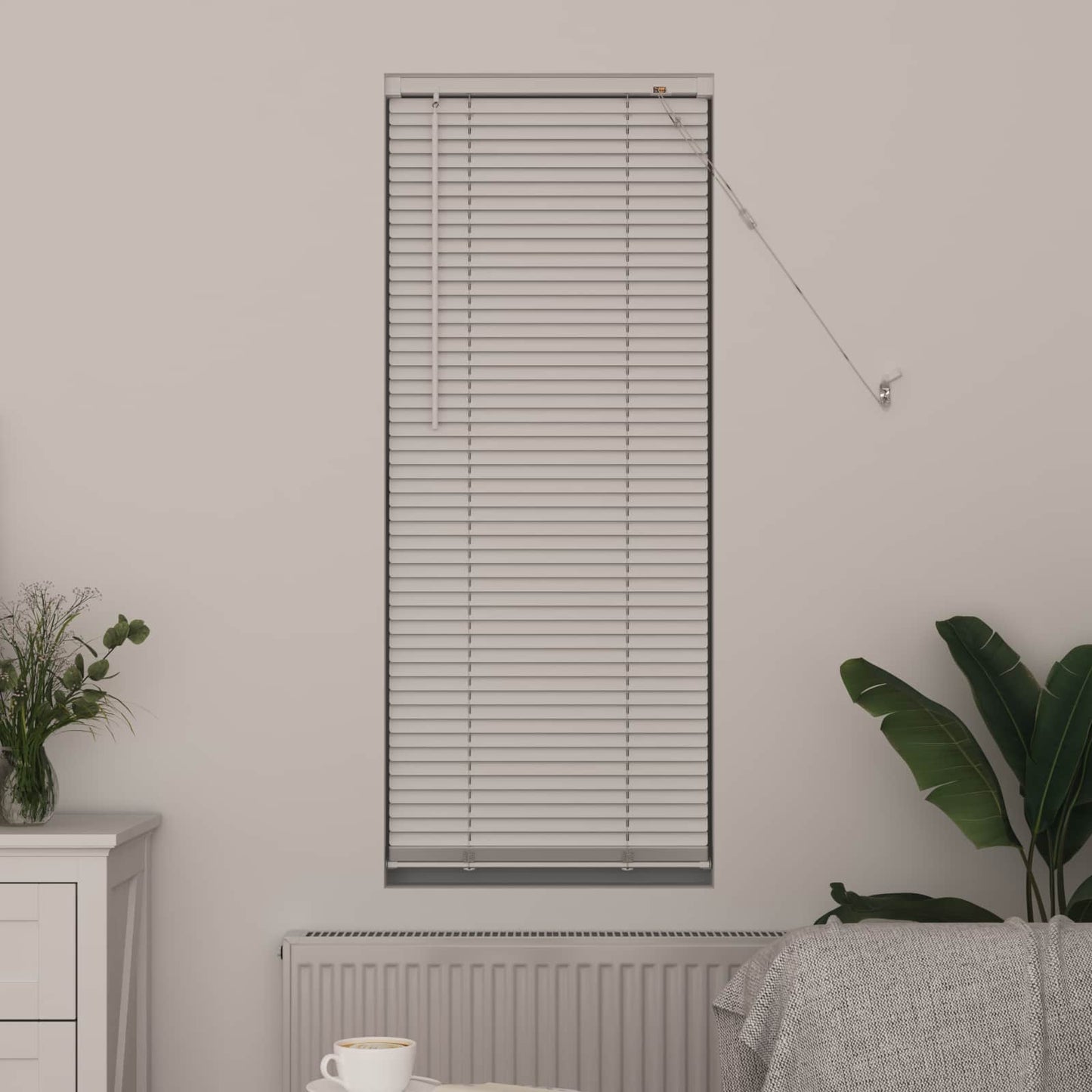 Venetian Blind White 150 x 40 cm 25 mm PVC