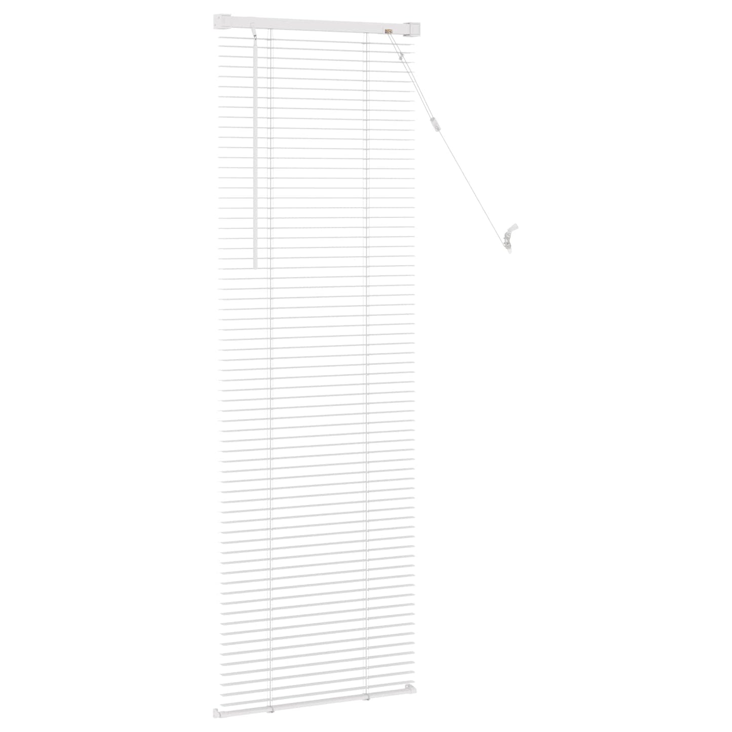 Venetian Blind White 150 x 50 cm 25 mm PVC