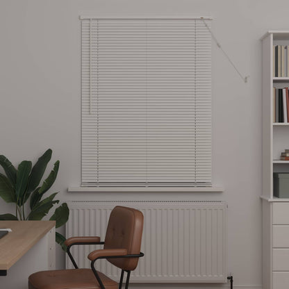 Venetian Blind White 150 x 90 cm 25 mm PVC