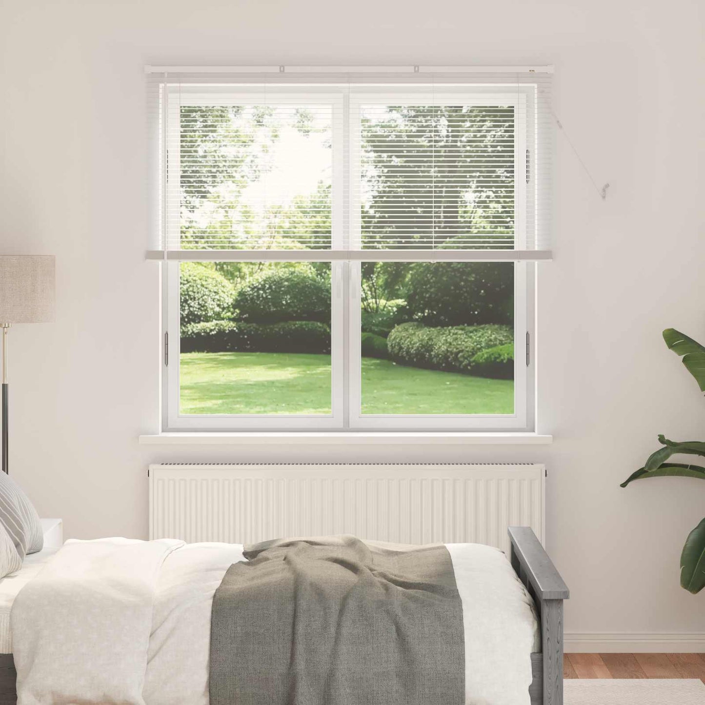 Venetian Blind White 150 x 130 cm 25 mm PVC