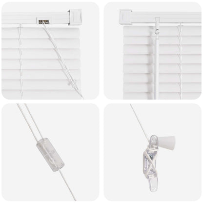 Venetian Blind Manual Adjustable White 150 x 160 cm PVC