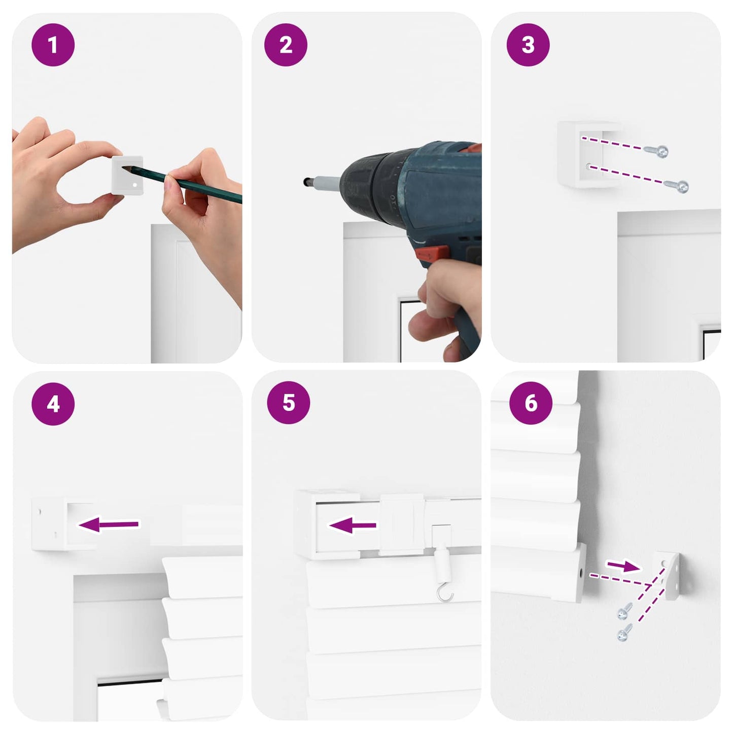 Venetian Blind Manual Adjustable White 213 x 60 cm PVC