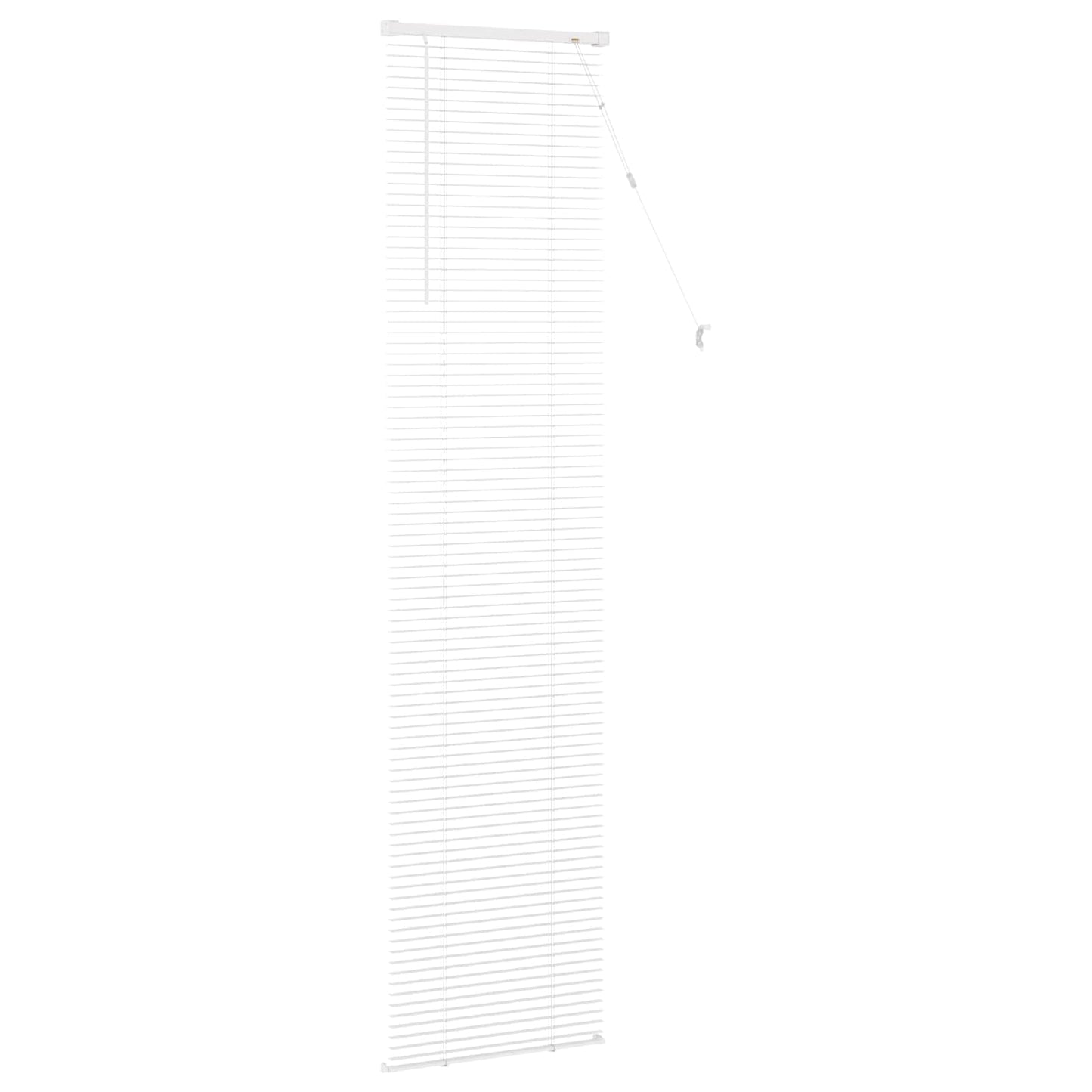 Venetian Blind Manual Adjustable White 213 x 60 cm PVC