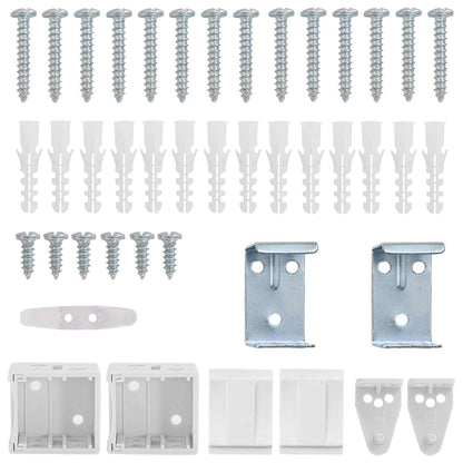 Venetian Blind Manual Adjustable White 213 x 150 cm PVC