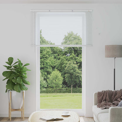 Venetian Blind Manual Adjustable White 213 x 150 cm PVC