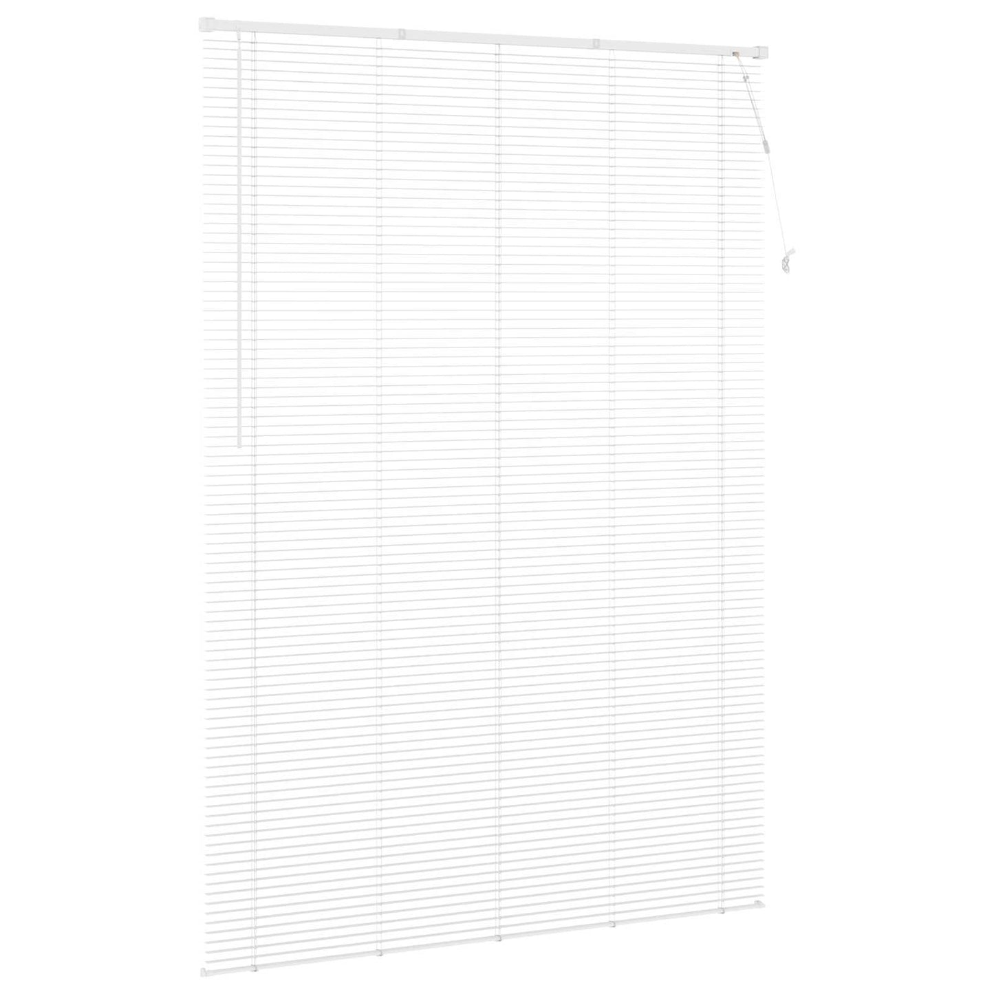 Venetian Blind Manual Adjustable White 213 x 150 cm PVC