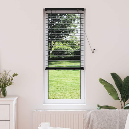 Venetian Blind Black 150 x 50 cm 25 mm PVC