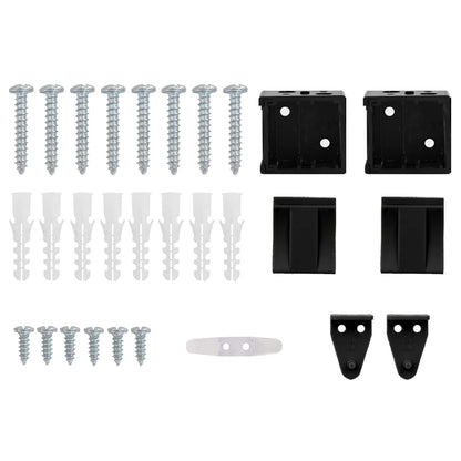 Venetian Blind Manual Adjustable Black 150 x 60 cm PVC