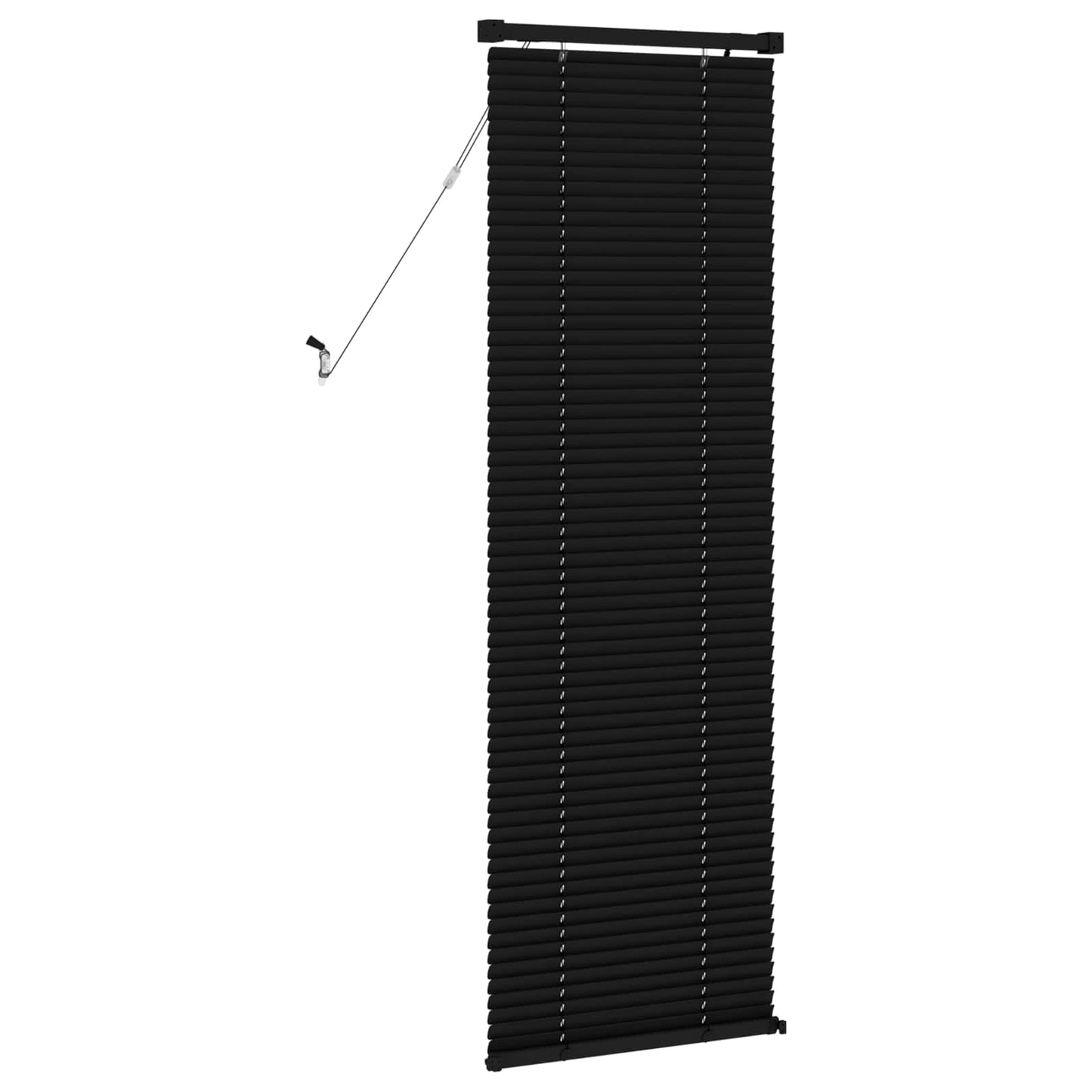 Venetian Blind Manual Adjustable Black 150 x 60 cm PVC