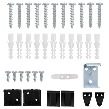 Venetian Blind Manual Adjustable Black 150 x 100 cm PVC