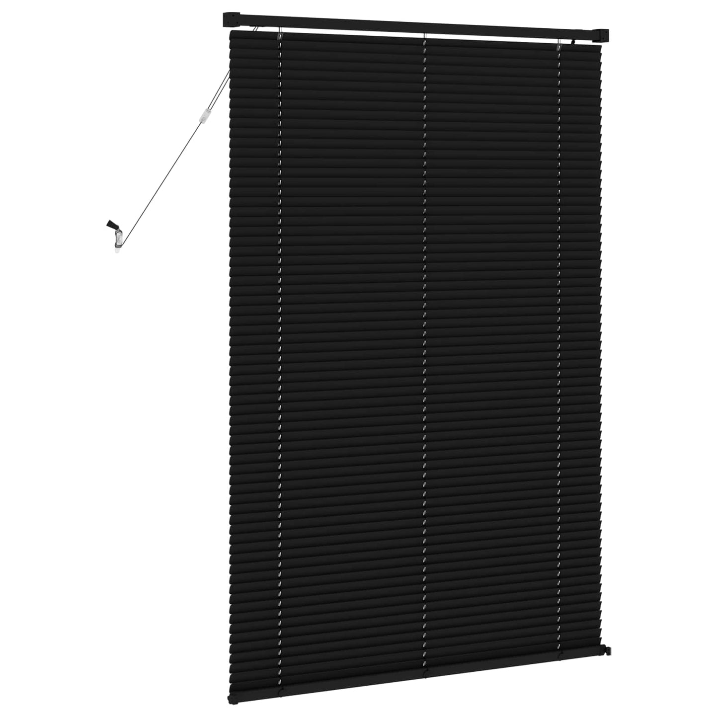 Venetian Blind Manual Adjustable Black 150 x 100 cm PVC