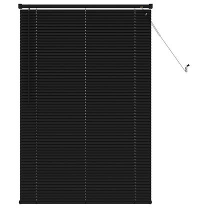 Venetian Blind Manual Adjustable Black 150 x 100 cm PVC