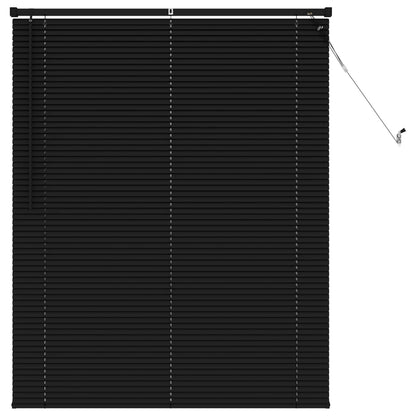 Venetian Blind Black 150 x 110 cm 25 mm PVC